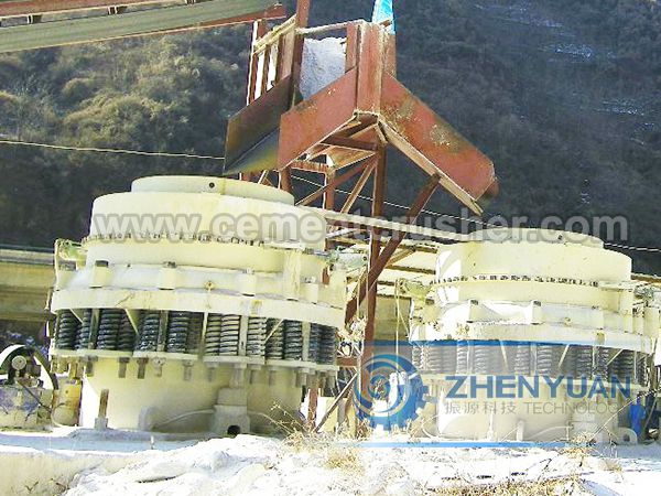 cone crusher in plant