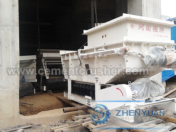 armored belt feeder in site