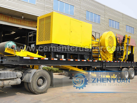 mobile jaw crusher crushing plant