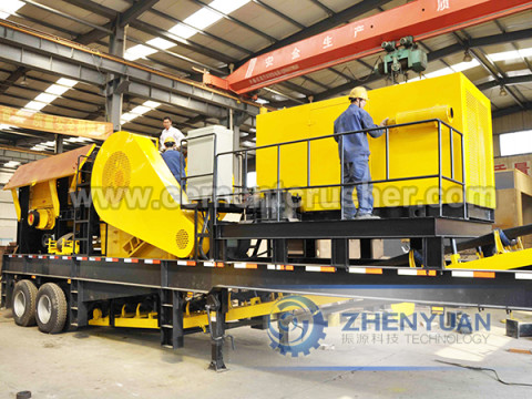mobile jaw crusher plant